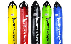 Боксерский мешок HB6 Fairtex blue Muaythai Banana Bag (БЕЗ НАПОЛНЕНИЯ)